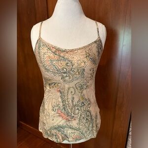 ⚜️ INTIMISSIMI PAISLEY CAMISOLE IN A PAISLEY PRINT. XS/SM WITH ADJ STRAPS ⚜️